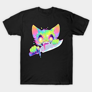 Electronic Music DJ EDM Rave Zombie Cat Festival T-Shirt